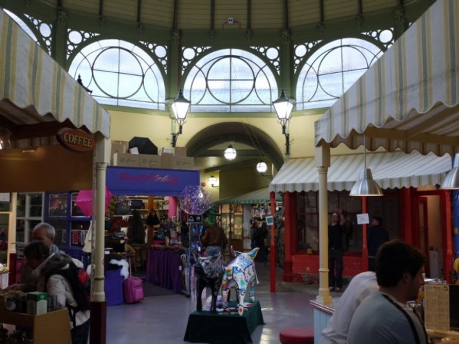 The pretty interior of Guildhall Market, Bath