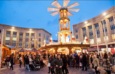 The German Christmas Market in Broadmead. 