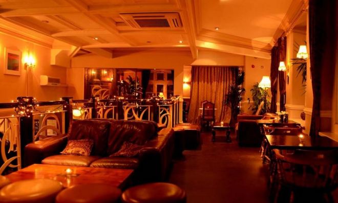 One of the upstairs levels at The Kings Arms