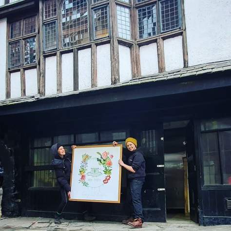 Ahh Toots on Christmas Steps