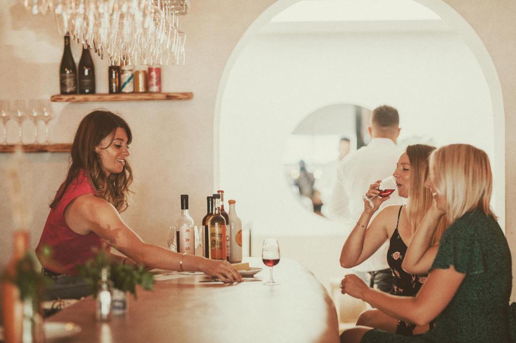 Wine and cheese at Kask Bristol