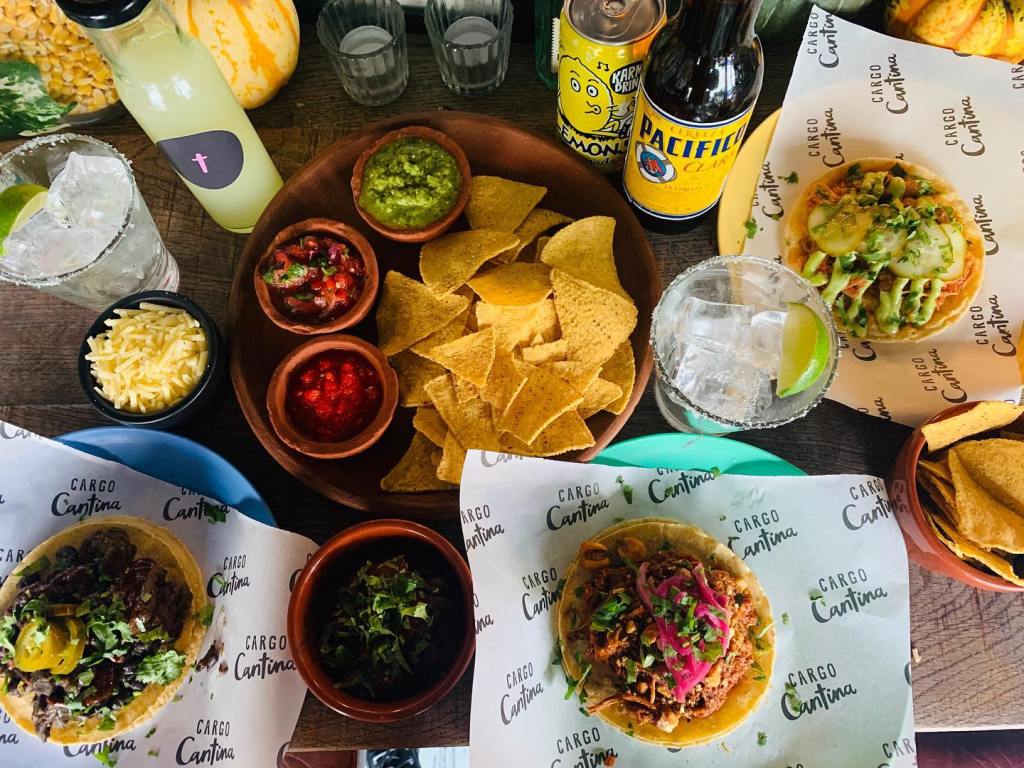 Tacos, nachos and dips