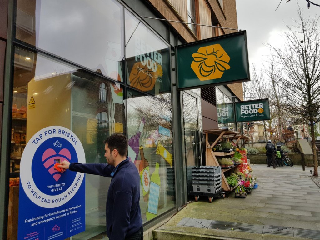 TAP for Bristol donation point