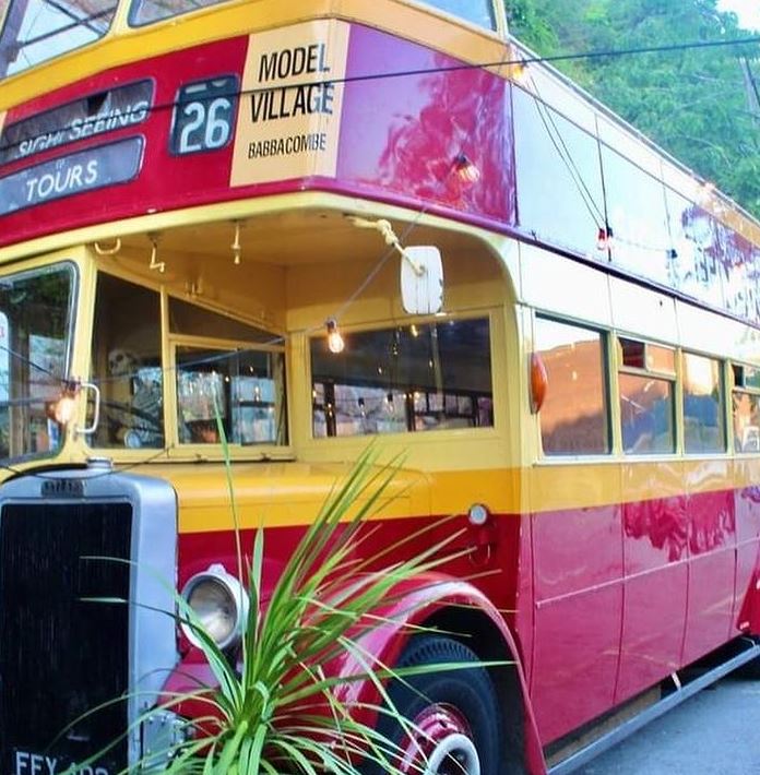 vintage double decker bus