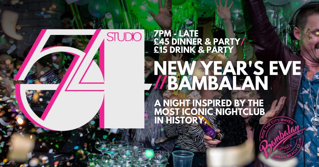 Bambalan NYE party poster