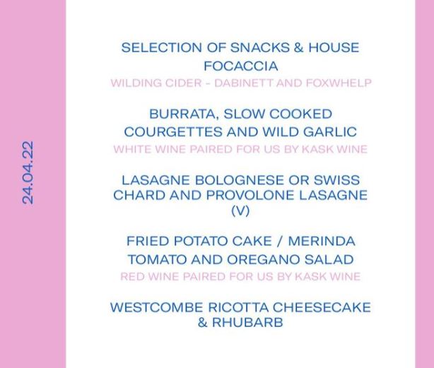 Pasetti & Boote supper club at The Forge