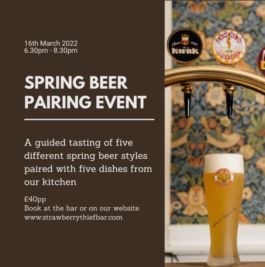 Strawberry Thief beer tasting