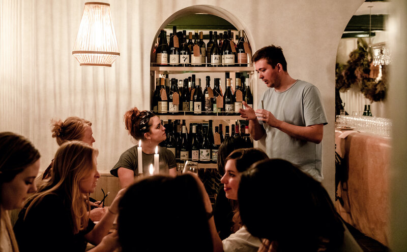 Group doing wine tasting