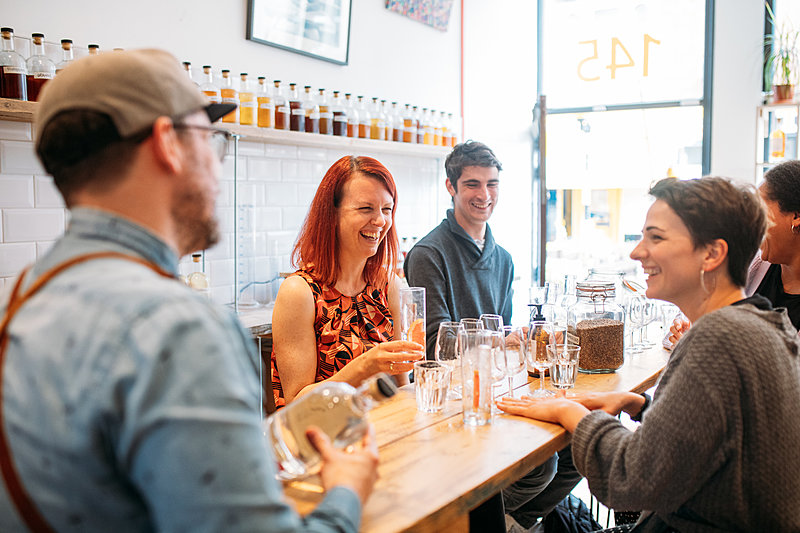 gin tasting at Psychopomp