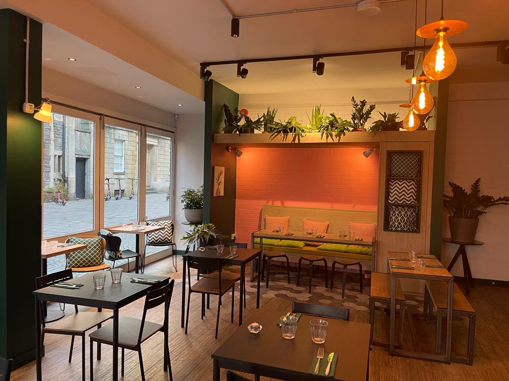 Cosy interior of Pastan Bristol