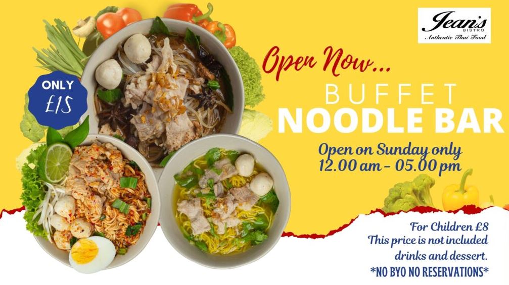 Buffet noodle bar poster