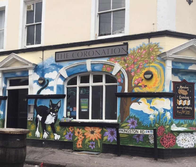 Outside of The Coronation pub