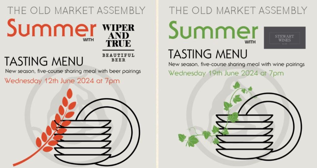 Summer tasting menus