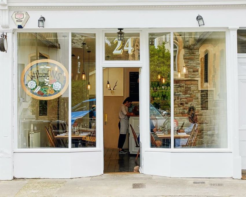 Exterior of restaurant