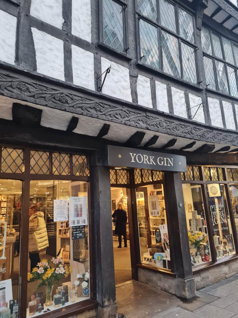 Exterior of York Gin shop