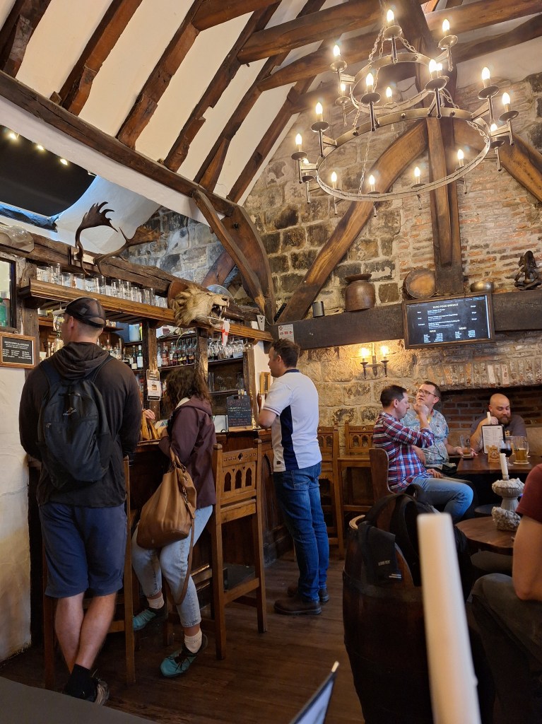 Interior of old cosy pub