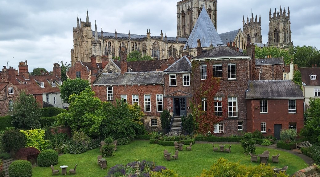 Historic buildings and garden in York