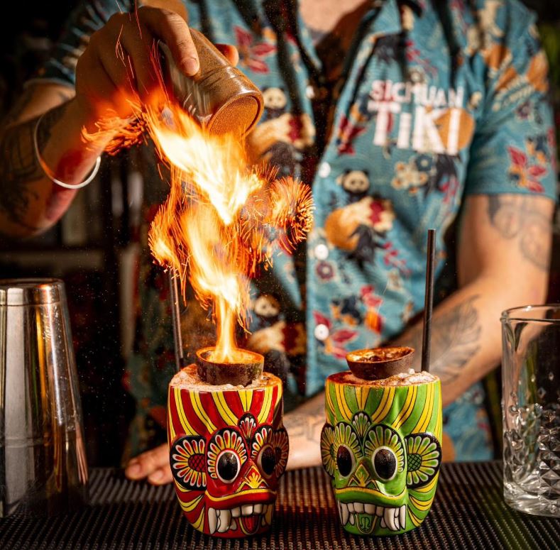 Tiki cocktails at Jaded Dragon