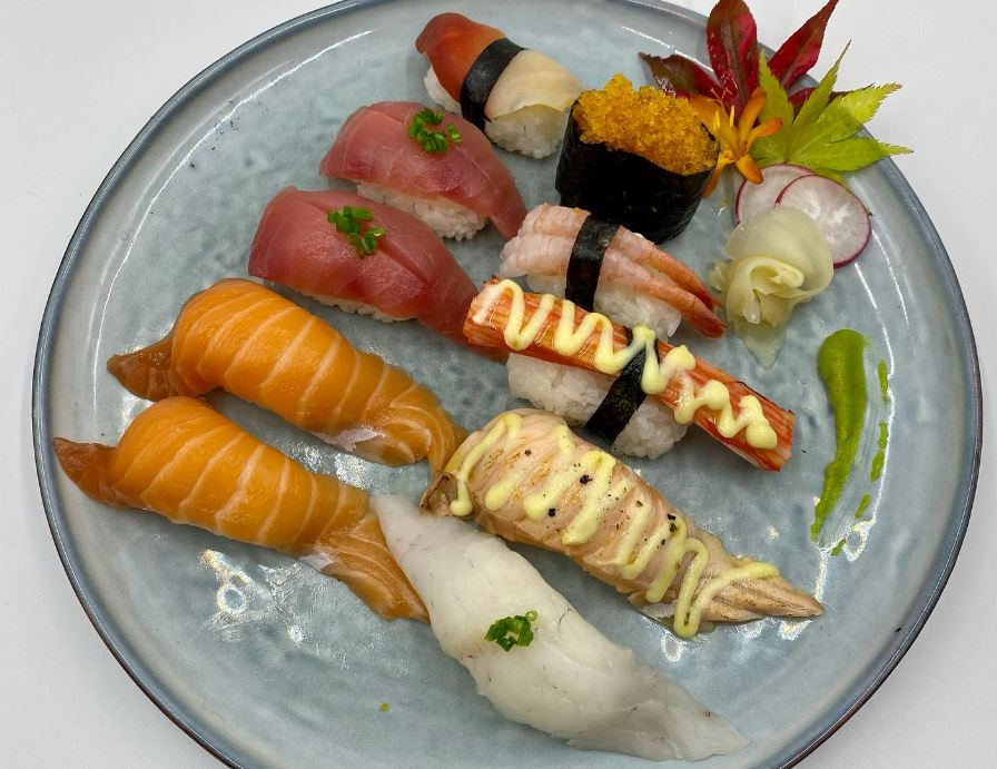 Sushi plate at Niji Sushi