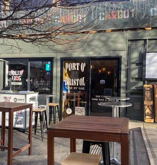 Port o' Bristol wine bar in Wapping Wharf