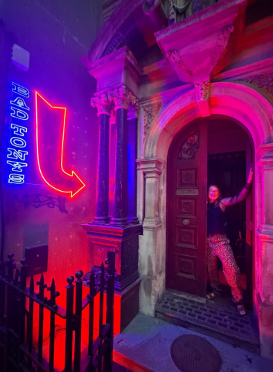 entrance to Bad Tony's cocktail bar